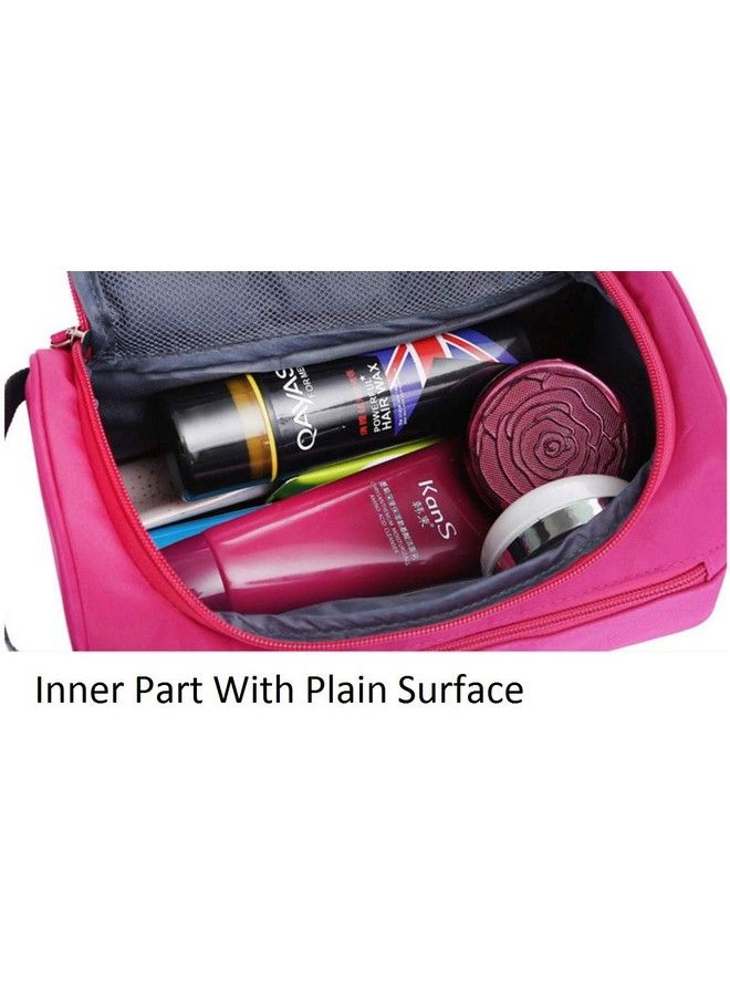 GOCART WITH G LOGO Travel Cosmetic Organizer Bag Wash Bag Men Women Cosmetic Makeup Bag Hanging Necessaries Make Up Case (Pink) - Image 5