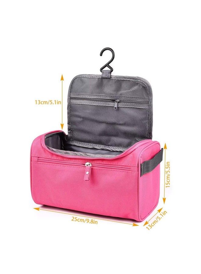 GOCART WITH G LOGO Travel Cosmetic Organizer Bag Wash Bag Men Women Cosmetic Makeup Bag Hanging Necessaries Make Up Case (Pink) - Image 3