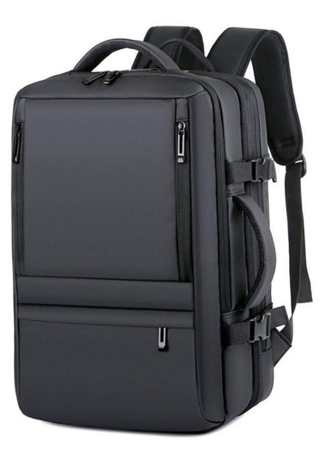 حقيبة ظهر متعددة الوظائف للرجال مقاومة للماء مع شحن USB لحاسوب محمول 17 بوصة - Image 1