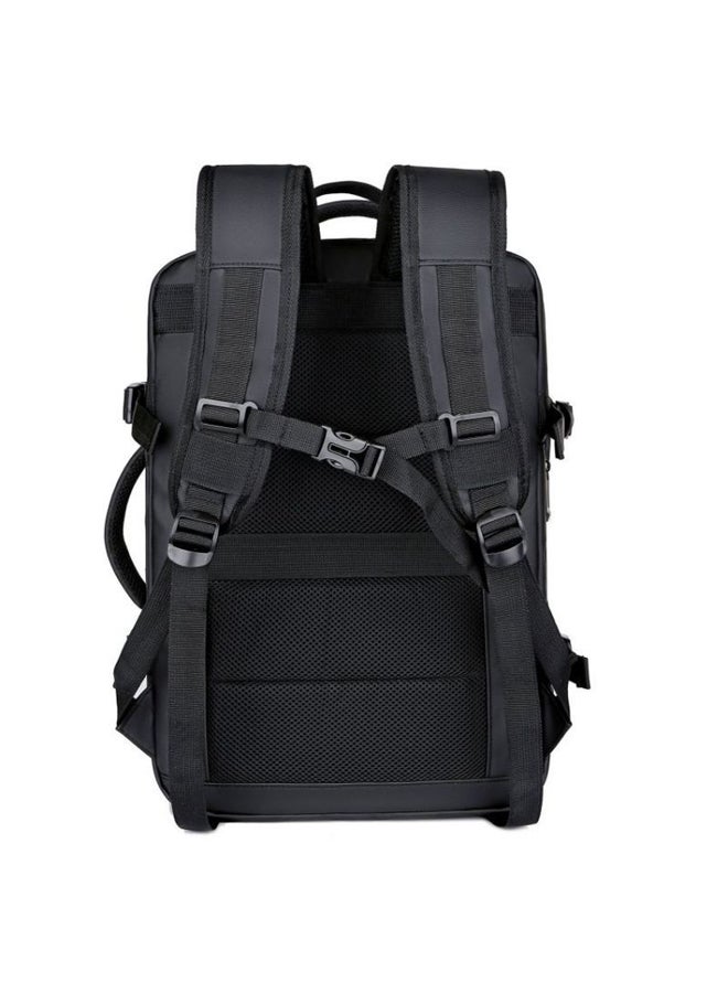 حقيبة ظهر متعددة الوظائف للرجال مقاومة للماء مع شحن USB لحاسوب محمول 17 بوصة - Image 3