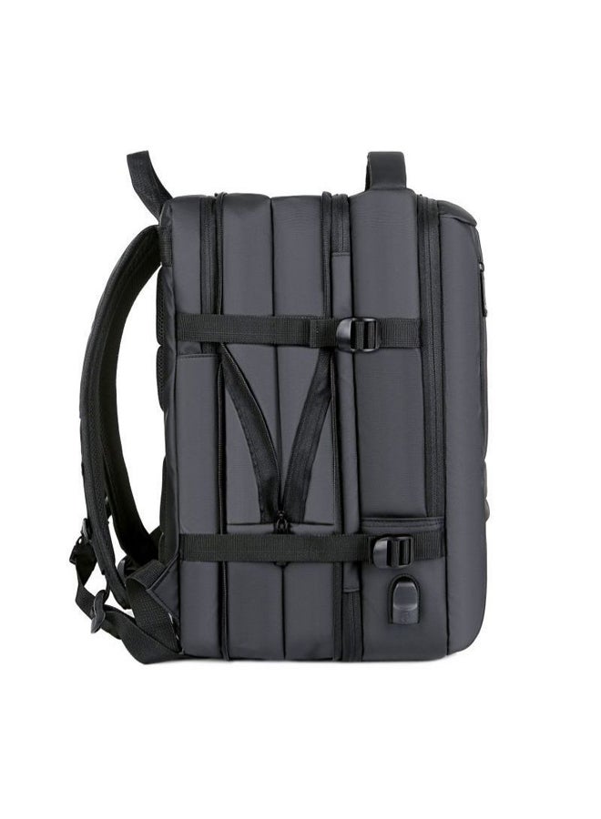 حقيبة ظهر متعددة الوظائف للرجال مقاومة للماء مع شحن USB لحاسوب محمول 17 بوصة - Image 5