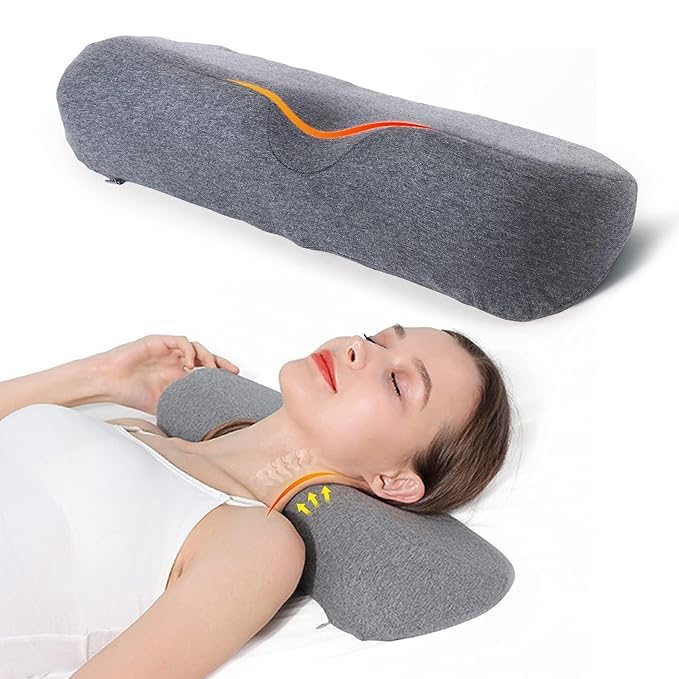 Pramit enterprise Pramit enterprise Memory Foam Orthopedic Medium Size Bolster Bed Pillows for Rest and Support with Breathable Zip Cover(18 * 7.5 * 5) - Image 2