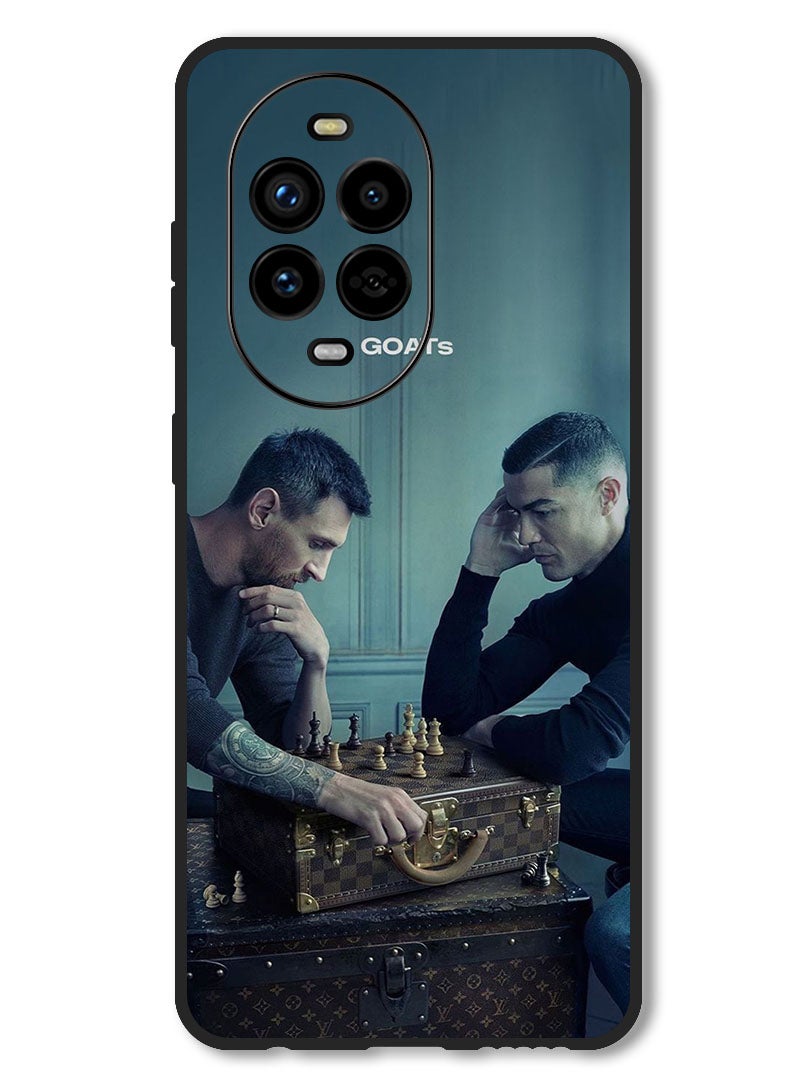 Theodor Case Compatible with Huawei Nova 13 Pro Protection Shockproof Bumper Cover Messi & Ronaldo Chess - Image 1