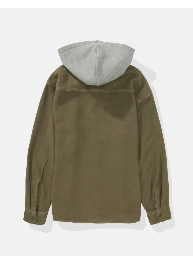 American Eagle قميص فلانيل بغطاء رأس AE - Image 3