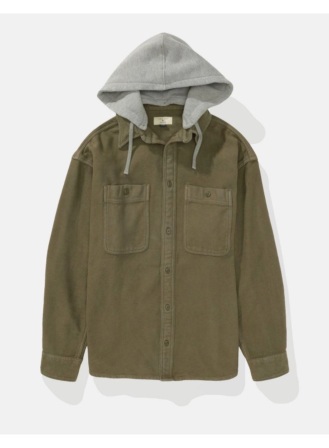 American Eagle قميص فلانيل بغطاء رأس AE - Image 2