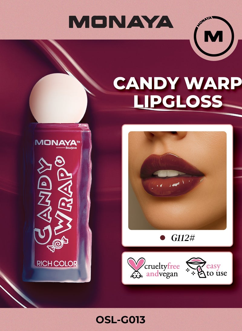 Monaya G013 Candy Wrap Rich Color Lip Gloss - Long-Lasting, Moisturizing, Non-Sticky, 4.5ml, High Shine, Perfect for All-Day Wear - Image 1