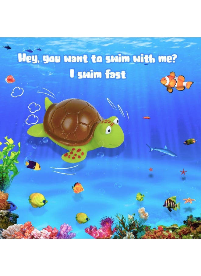 Floating Pool Thermometer, Large Size Easy Read for Water Temperature with String - Swimming Pools, Spas, Hot Tubs, Ponds (Turtle)
