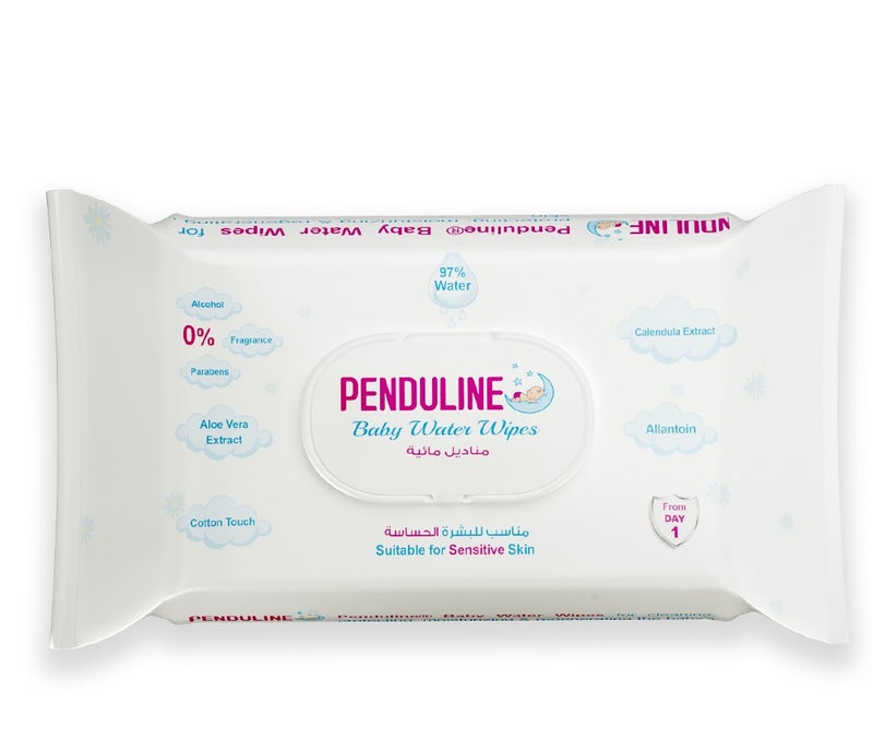 Penduline Baby Wipes With  97% Water| 30pcs | Calendula |Safe for  New Born | Sensitivie Skin | Zero Alcohol - Fragrance - Parabens - Image 1