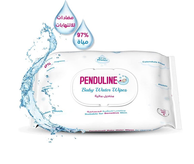 Penduline Baby Wipes With  97% Water| 30pcs | Calendula |Safe for  New Born | Sensitivie Skin | Zero Alcohol - Fragrance - Parabens - Image 2