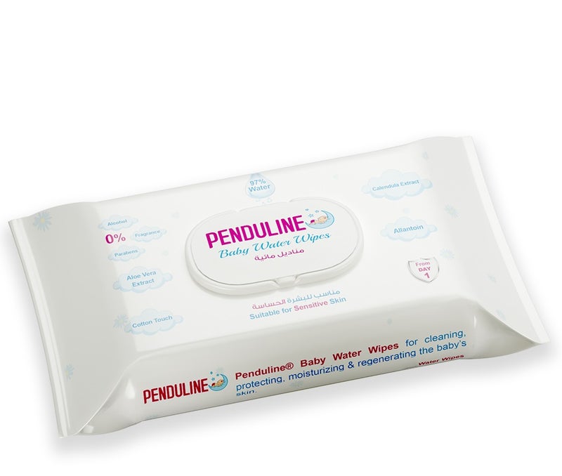 Penduline Baby Wipes With  97% Water| 30pcs | Calendula |Safe for  New Born | Sensitivie Skin | Zero Alcohol - Fragrance - Parabens - Image 3