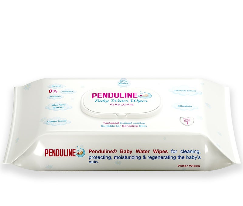 Penduline Baby Wipes With  97% Water| 30pcs | Calendula |Safe for  New Born | Sensitivie Skin | Zero Alcohol - Fragrance - Parabens - Image 4