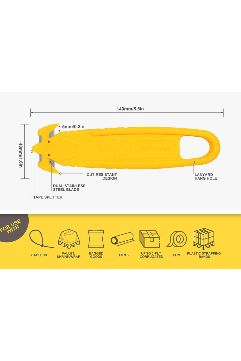 Parcel Opener Utility Knife Box Opener Box Cutter with Safety - Image 5