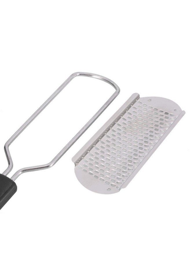 TOPINCN Foot Grater, 2 Stainless Steel Foot File Foot Care Pedicure Metal Surface Tool For Salon(Black) - Image 4