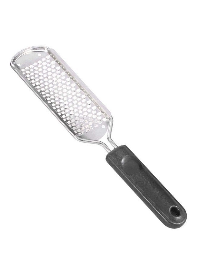 TOPINCN Foot Grater, 2 Stainless Steel Foot File Foot Care Pedicure Metal Surface Tool For Salon(Black) - Image 1