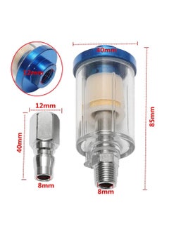 Digital Craft Digital Craft 14 Water Oil Separator Inline Air Hose Filter Moisture Trap for Compressor Spray Paint Gun Pneumatic Tool Parts  - Image 5