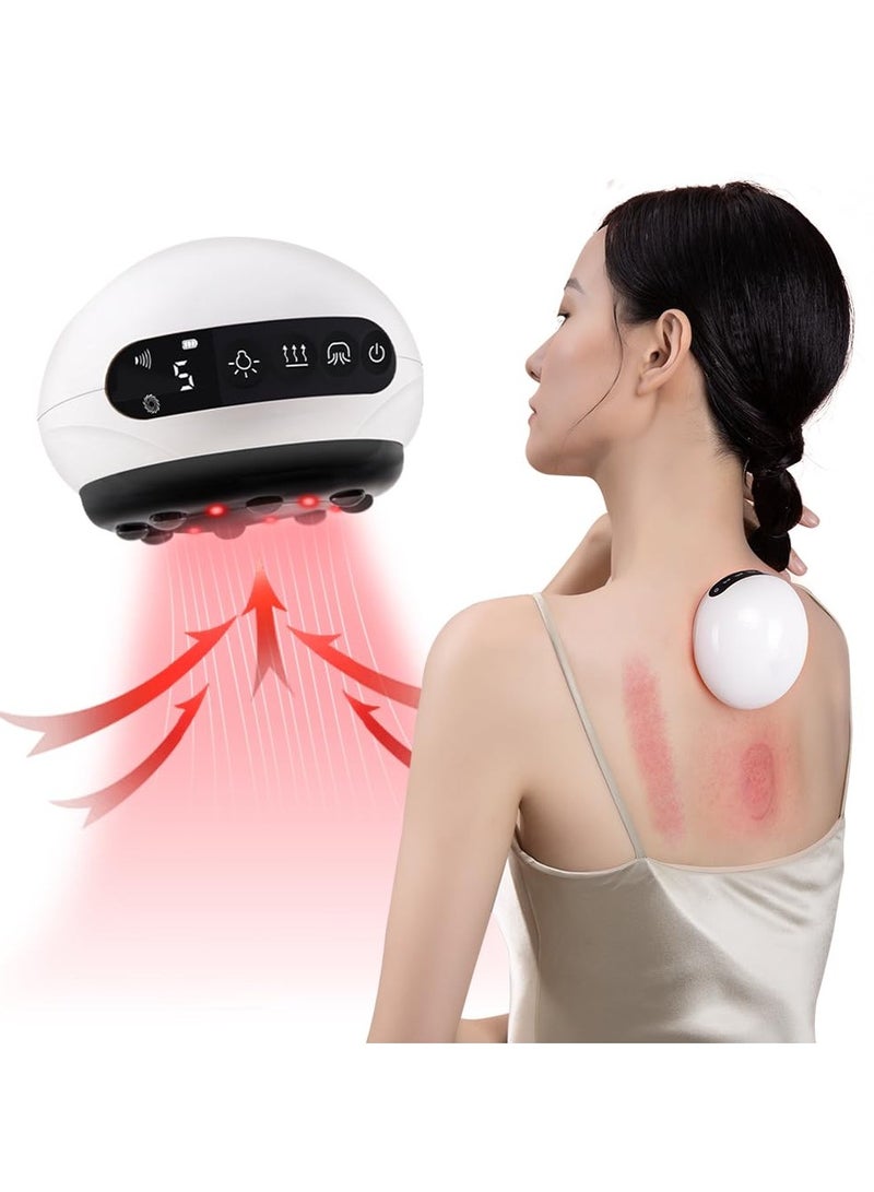 Demine Smart Cupping Physiotherapy 3-in-1 Set, Multi-Functional Back Scraping Instrument, red Light Pain Relief, Heat Therapy, Adjustable Suction to Relieve Back Muscle Fatigue 2025 New Model - Image 1
