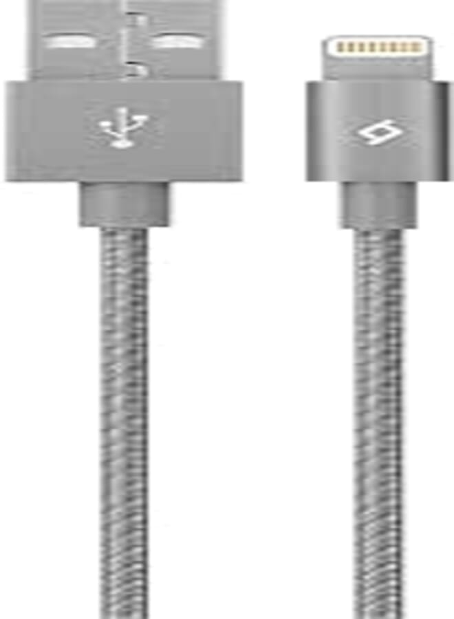 TTEC 2Dkm02Ug AlumiCable MFI Lightning to USB Data Cable, 120 cm - Grey