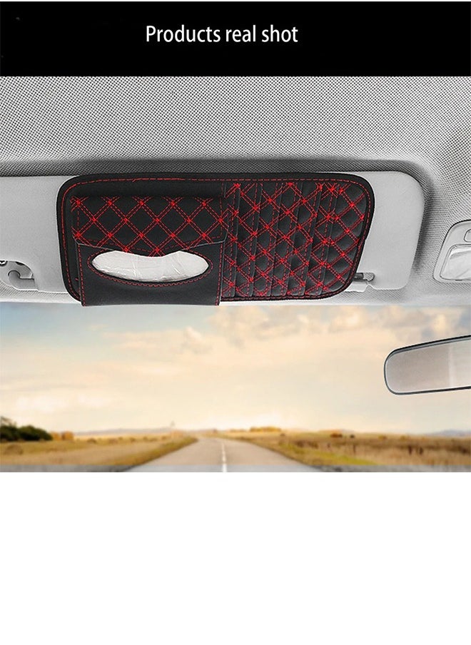 Generic - CD box holder and organizer and fixed tissue organizer in the car sunshade - Image 1
