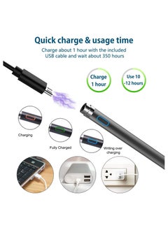 Generic Stylus Pen Digital Pencil Fine Point Active Pen for Touch Screens, Compatible with iPhone iPad and Other Tablets  - Image 4