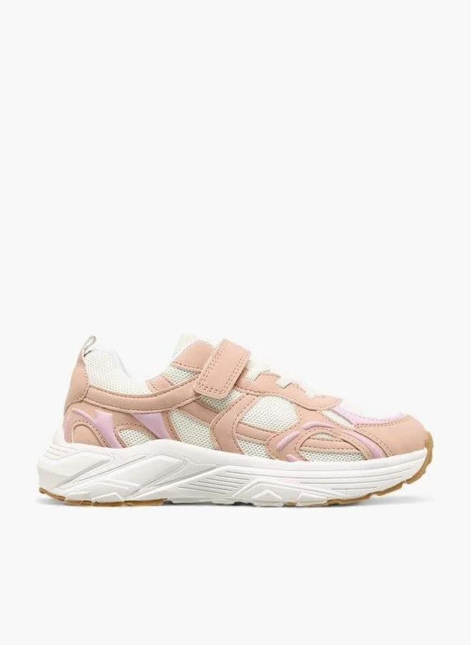 Paprika  Panelled Sneakers with Hook and Loop Closure  | Best Price UAE