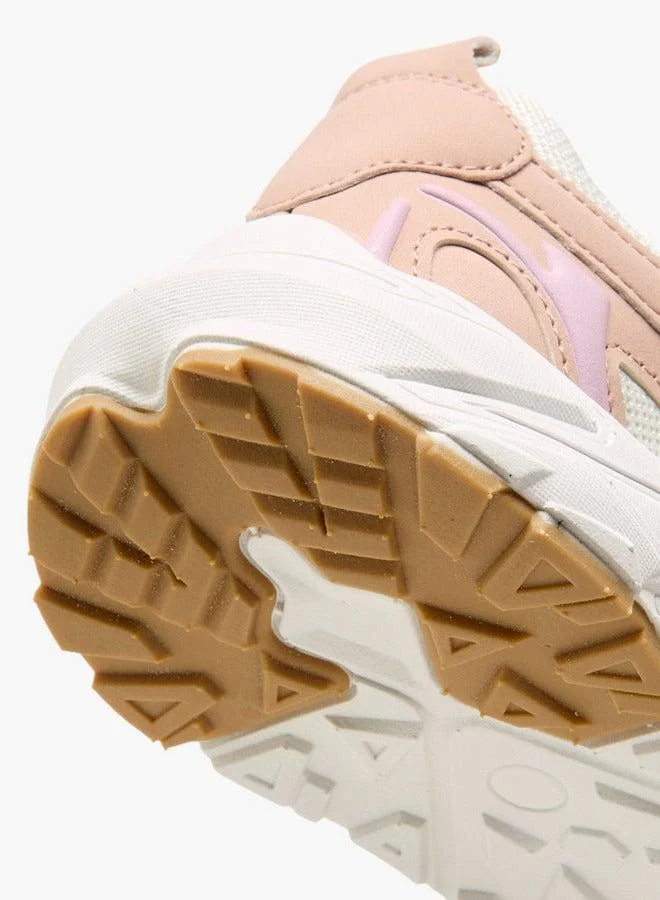 Paprika  Panelled Sneakers with Hook and Loop Closure  | Best Price UAE