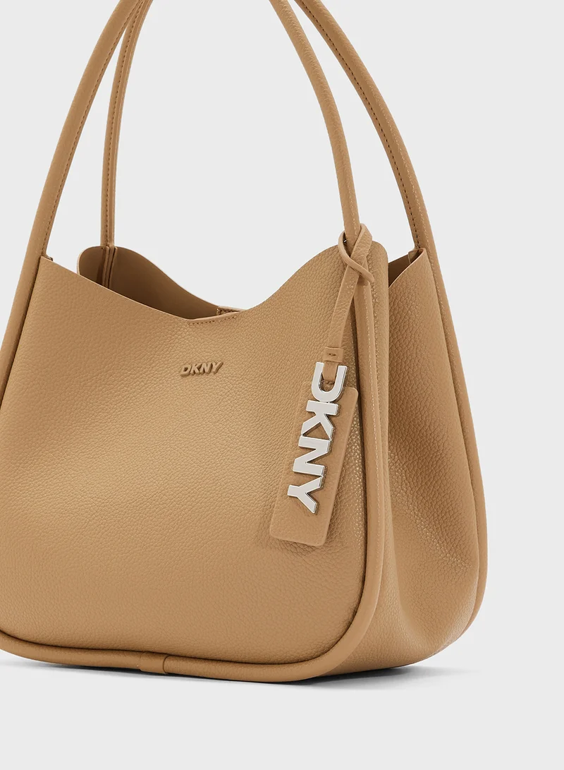 DKNY Logo Capri Hobo