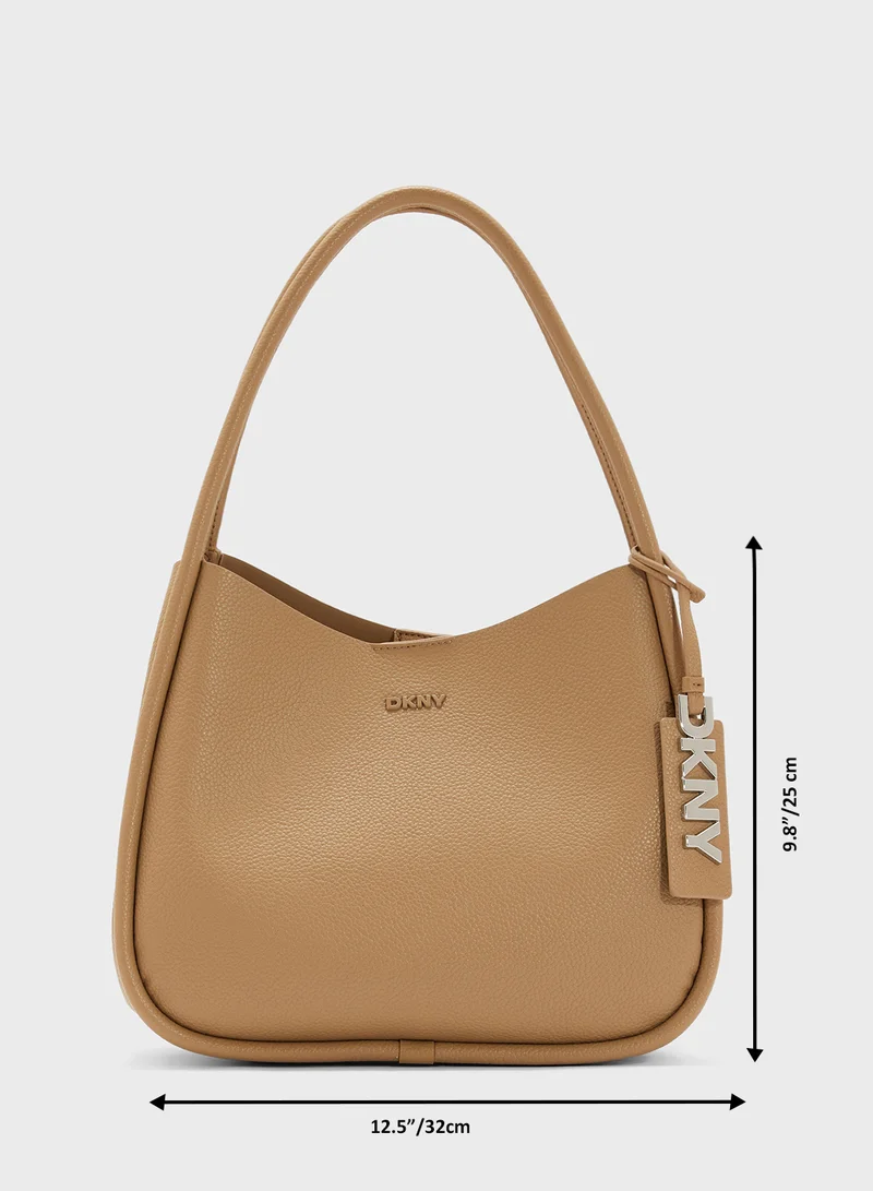 DKNY Logo Capri Hobo