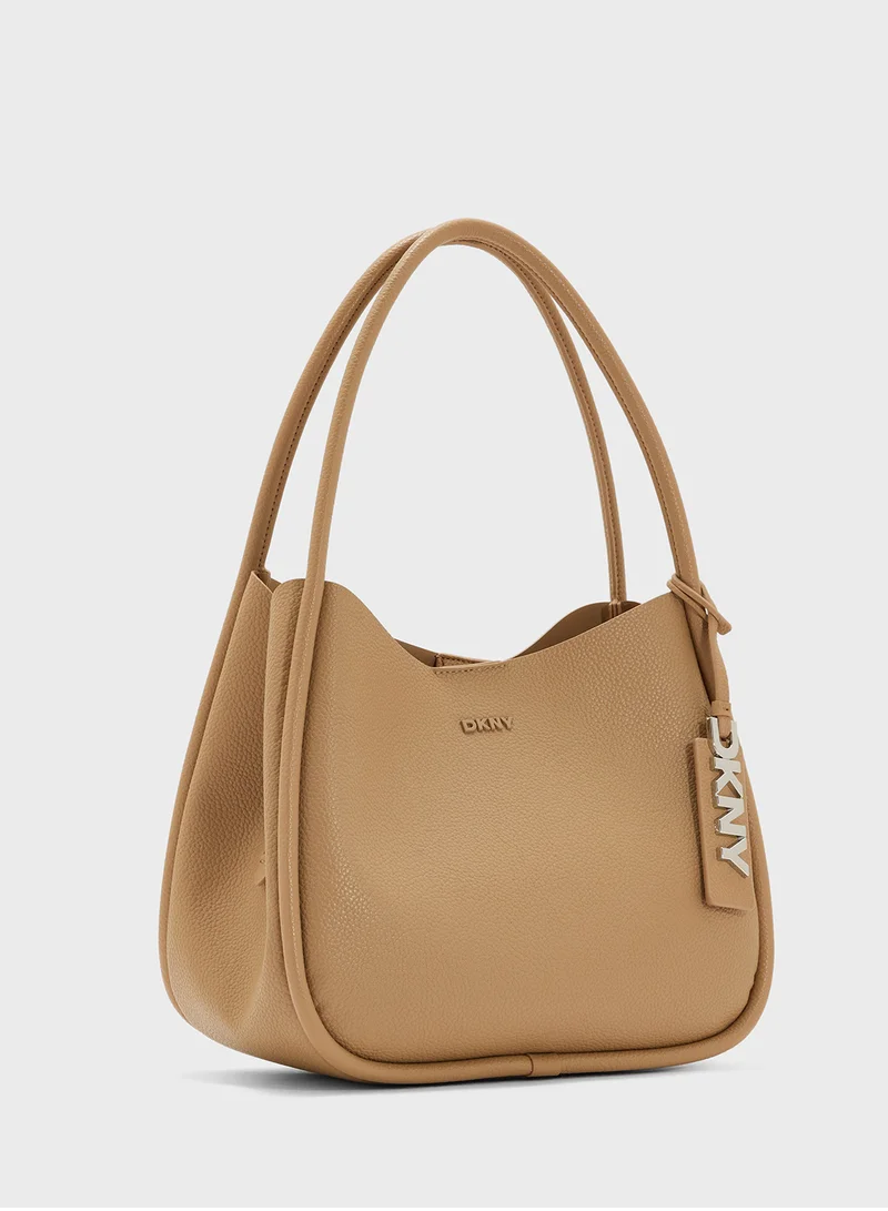 DKNY Logo Capri Hobo