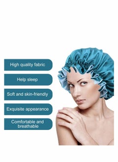 Breathable Satin Sleep Bonnet For Curly Hair - Soft Silk Bonnet