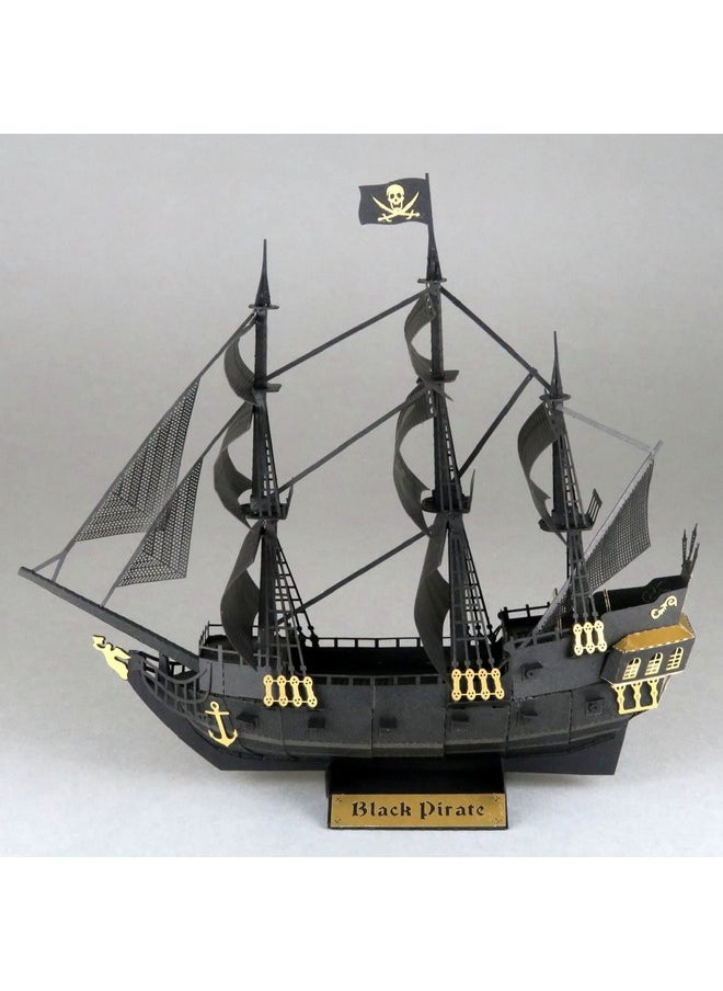 Paper Nano Black Pirate Ship Building Kit  - Image 4