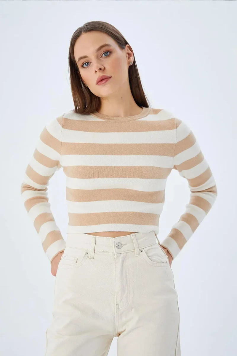 Mixray Mixray Striped Knit Sweater