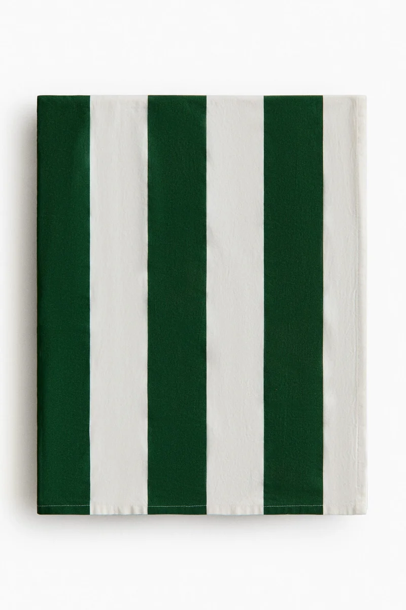 H&M Striped cotton tablecloth