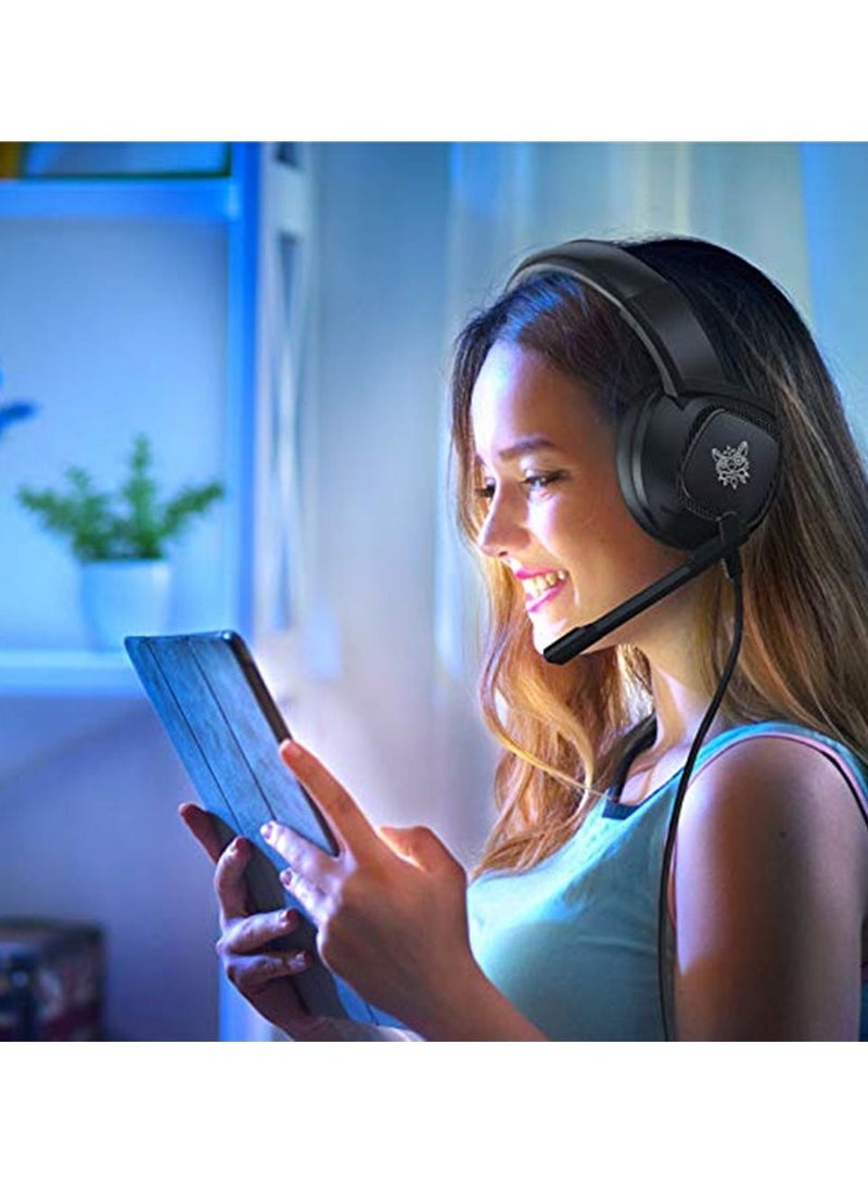 Gaming Headphone RGB Light Stereo Bass Wired Earphone with Noise Cancelling Mic - Image 3