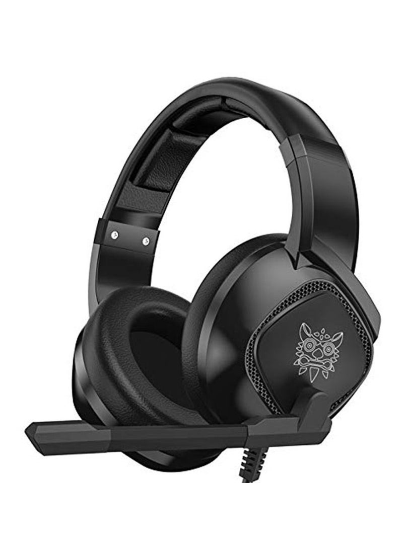 Gaming Headphone RGB Light Stereo Bass Wired Earphone with Noise Cancelling Mic - Image 2