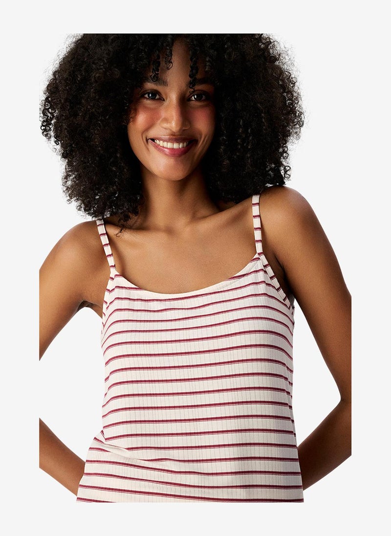 Penti Women's Beige Sleeveless Modal Pyjama Set with Shorts - Image 4