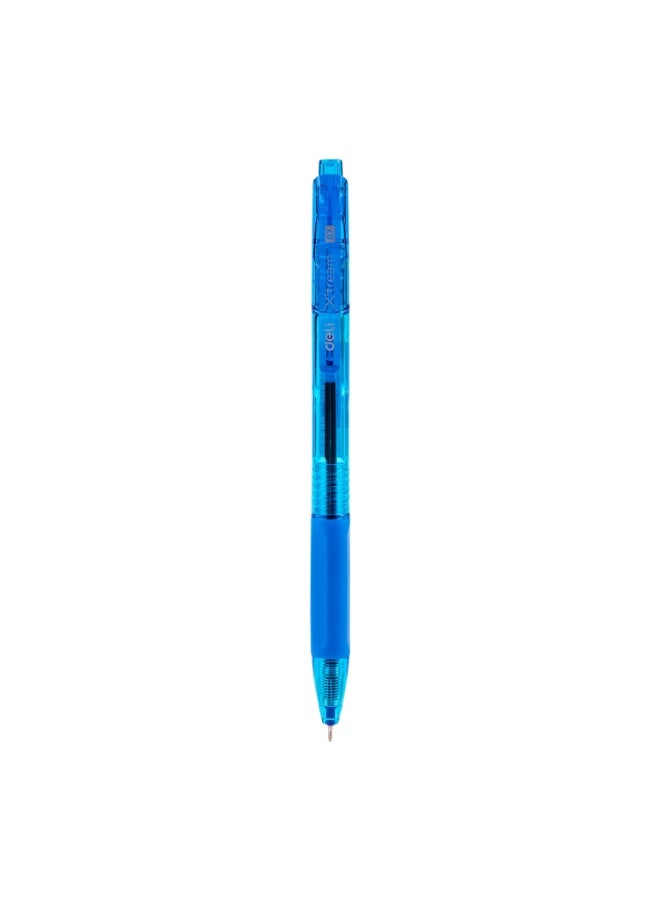 Deli Deli EQ21-BL Ball Point Pen 0.7mm Blue 12 pcs / box – Smooth Writing, Low Viscosity Ink, Comfortable TPR Soft Grip - Image 3