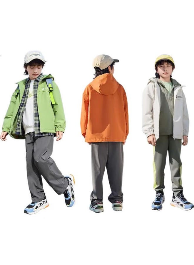 Balabala Boys' Hooded Windproof Children'S Protective Clothing Spring/Autumn Children'S Wear - Image 3