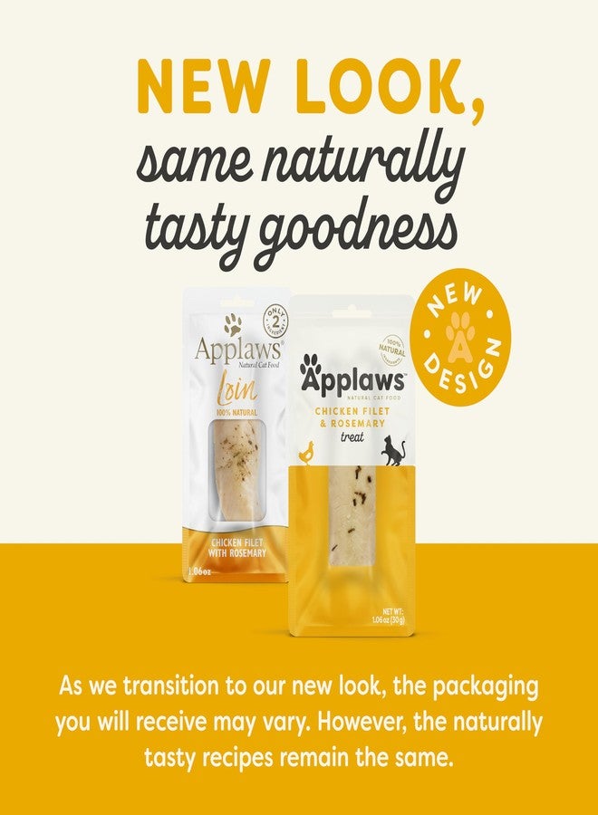آبلاوس مكافآت أبلاوز الطبيعية للقطط، خالية من الحبوب، غنية بالبروتين، قطع دجاج كاملة مع إكليل الجبل، وجبة خفيفة صحية للقطط بمكون واحد (12 قطعة × 1.06 أونصة) - Image 2