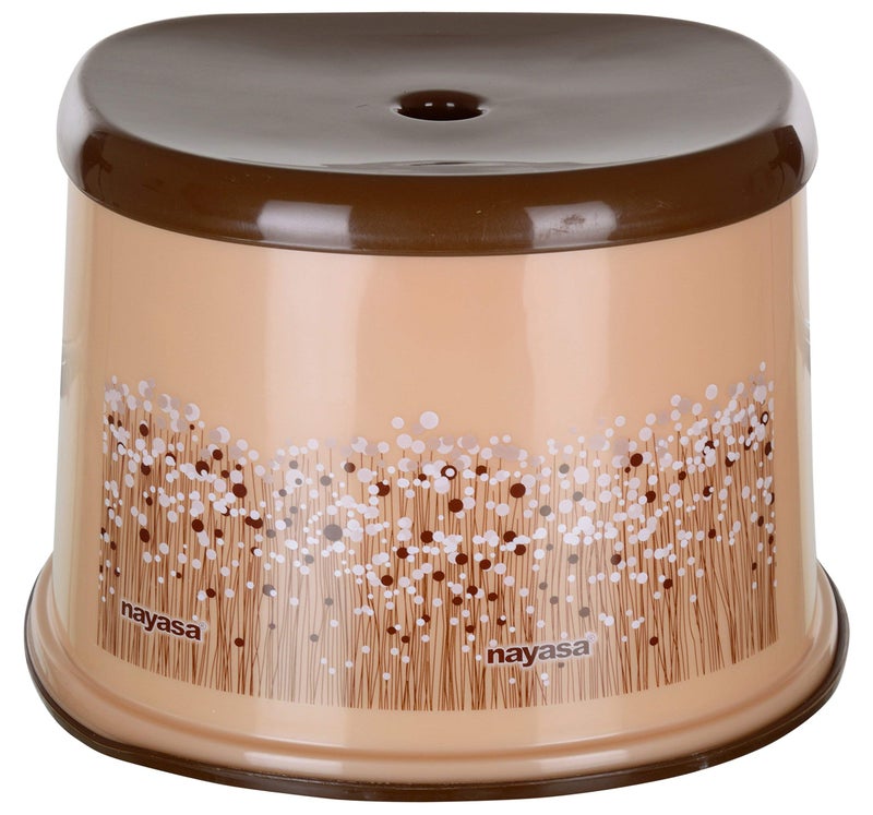 NAYASA دلو مربع بلاستيكي ناياسا سوبر بلاست 20 فنك 18 لتر وكوب 1.5 لتر، بني - بواسطة أاروهي13 - Image 4