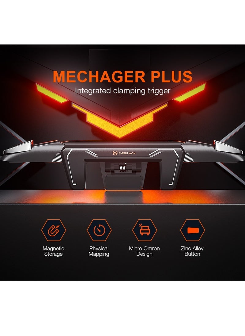 BIGBIG WON BIGBIG WON M3 Mechager Plus Integrated Clamping Trigger Mobile Game Controller for PUBG/Fornite/Call of Duty Integrated Mobile Triggers Aim Button Shooter Joystick for iPhone and Android Mobile Gaming Trigger  - Image 2