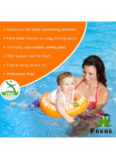 FREDS SWIM ACADEMY Freds Swimtrainer Orange Swimring (2Years-6Years)  - Image 5