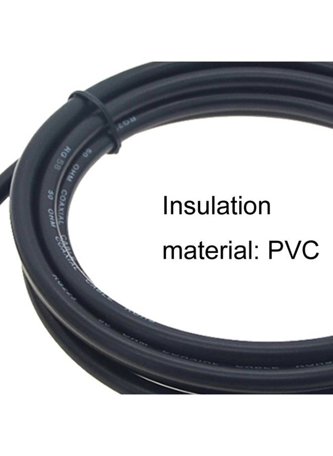 BURAQ BNC Female To BNC Female RG58 Coaxial Adapter Cable, Cable Length:0.5m  - Image 3
