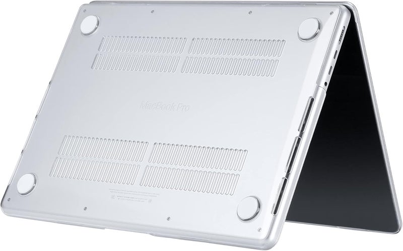 سيفن لاين متوافق مع حافظة Macbook Pro 16 بوصة شفافة 2024 2023 2022 2021 غطاء بلاستيكي كريستالي صلب لـ Mac Pro 16 بوصة M4 M3 M2 M1 موديل A2780 A2485 A2991 A3403 وغطاء لوحة مفاتيح، شفاف - Image 4