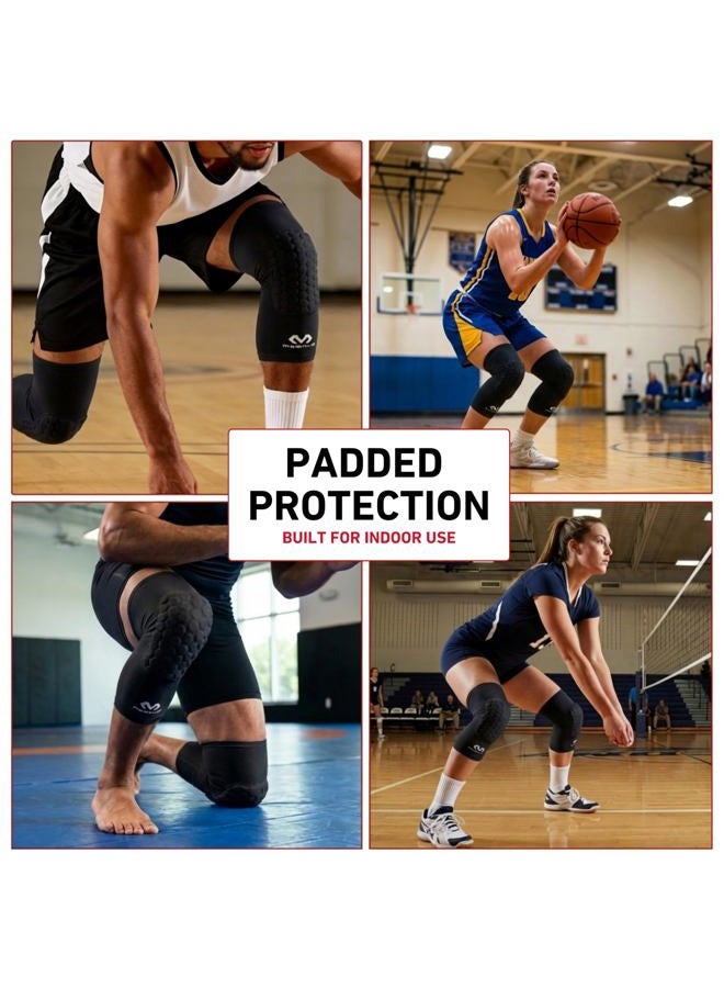 McDavid Knee Compression Sleeves: McDavid Hex Knee Pads Compression Leg Sleeve for Basketball, Volleyball, Weightlifting, and More - Pair of Sleeves Adult: LARGE - Image 3