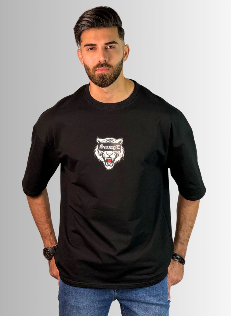 TAG OUT Savage Oversized T Shirt  - Image 1