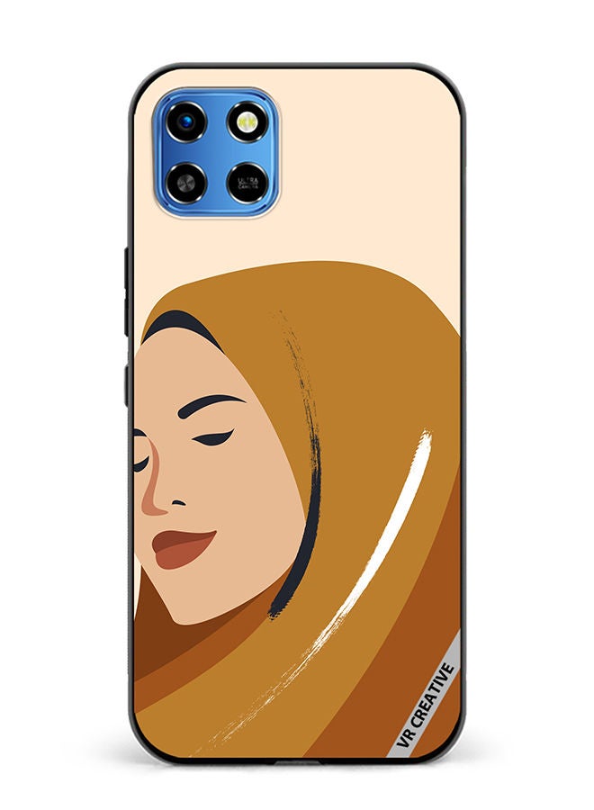 VR CREATIVE Protective Case Cover For Infinix Smart 6 HD Cartoon Woman Shape Design Multicolour - Image 1