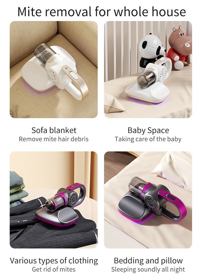 4-in-1 Cordless Vacuum Cleaner,8500Kpa  Brushless Motor Wet Dry Lightweight Stick Vacuum with Crevice Tool, Dusting Brush for Home, Car, Carpet, Hardwood Floor (Purple)