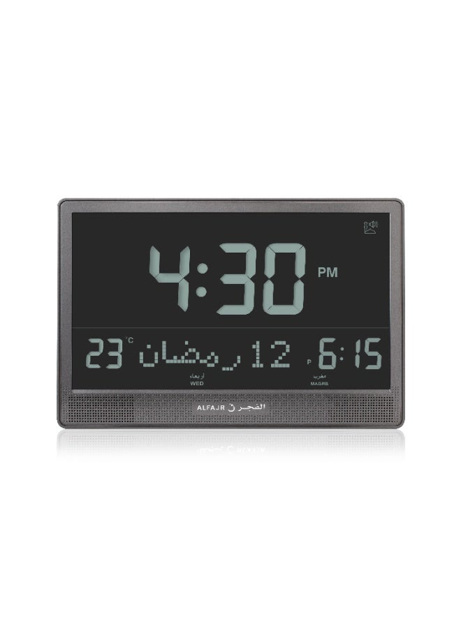 الفجر ساعة الفجر للحائط CJ-17 أسود - Image 1