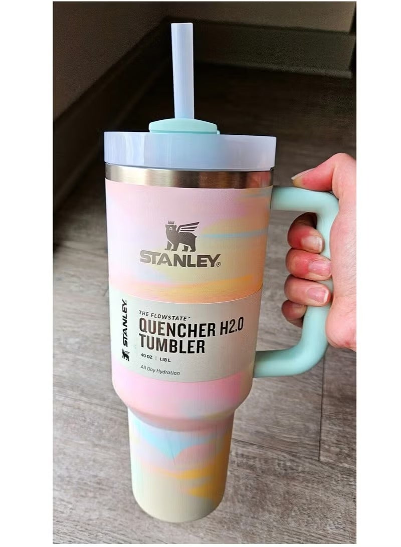 Stanley Big Mac Straw Cup Insulation and Ice Protection Office Home Car Fashion Cup Insulation Cup40oz - Image 1
