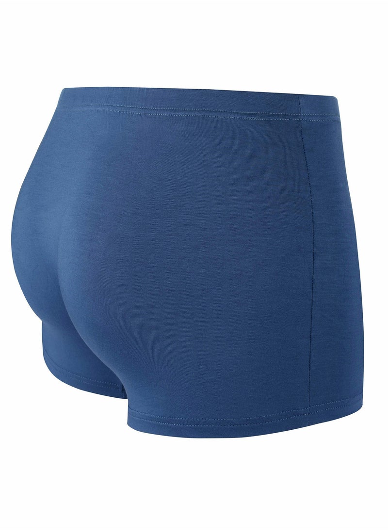 Generic - Men's Boxer Briefs with Secret Hidden Pocket, Pickpocket-Proof Travel Underwear, Pocket Panties for Men in XL Blue. - Image 1